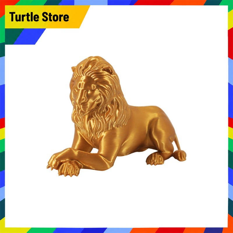 3D Printing Enthusiast - Figura Coleccionable de León Dorado de