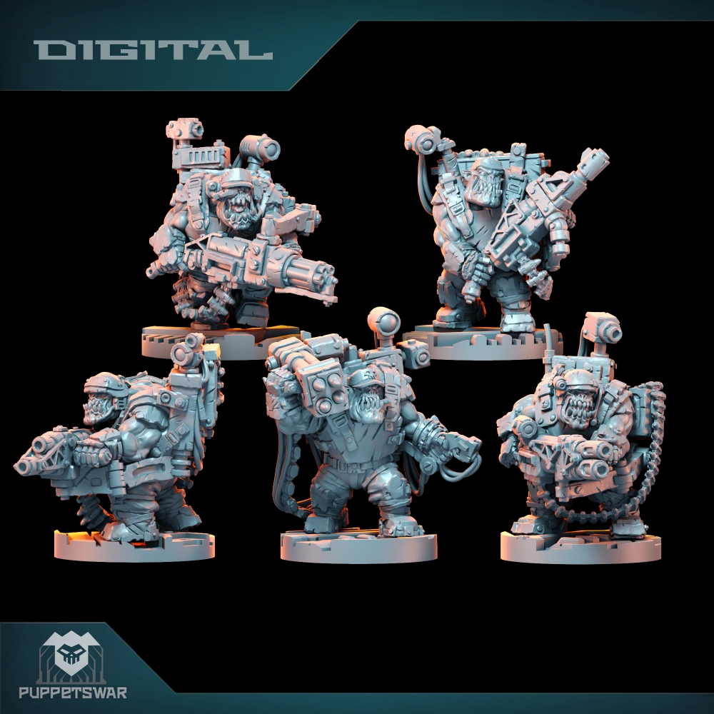 3D Printing Action Figure - Orc Ultimate Badasses Squad, Figura de