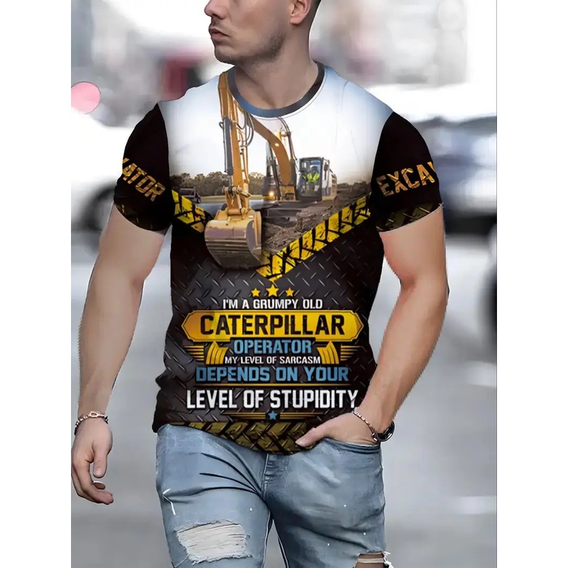 3D Printing Excavator - Camiseta personalizada con tu imagen, nueva