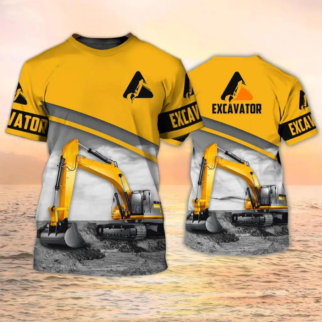 3D Printing Excavator - Camisetas de Excavadora con Estampado 3D