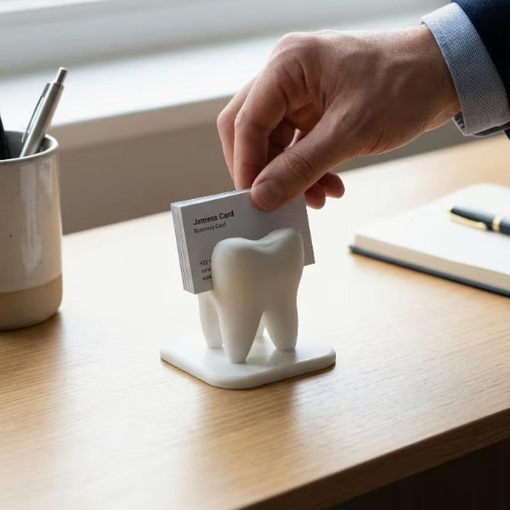 3D Printing Tooth - Porta Tarjetas de Visita con Forma