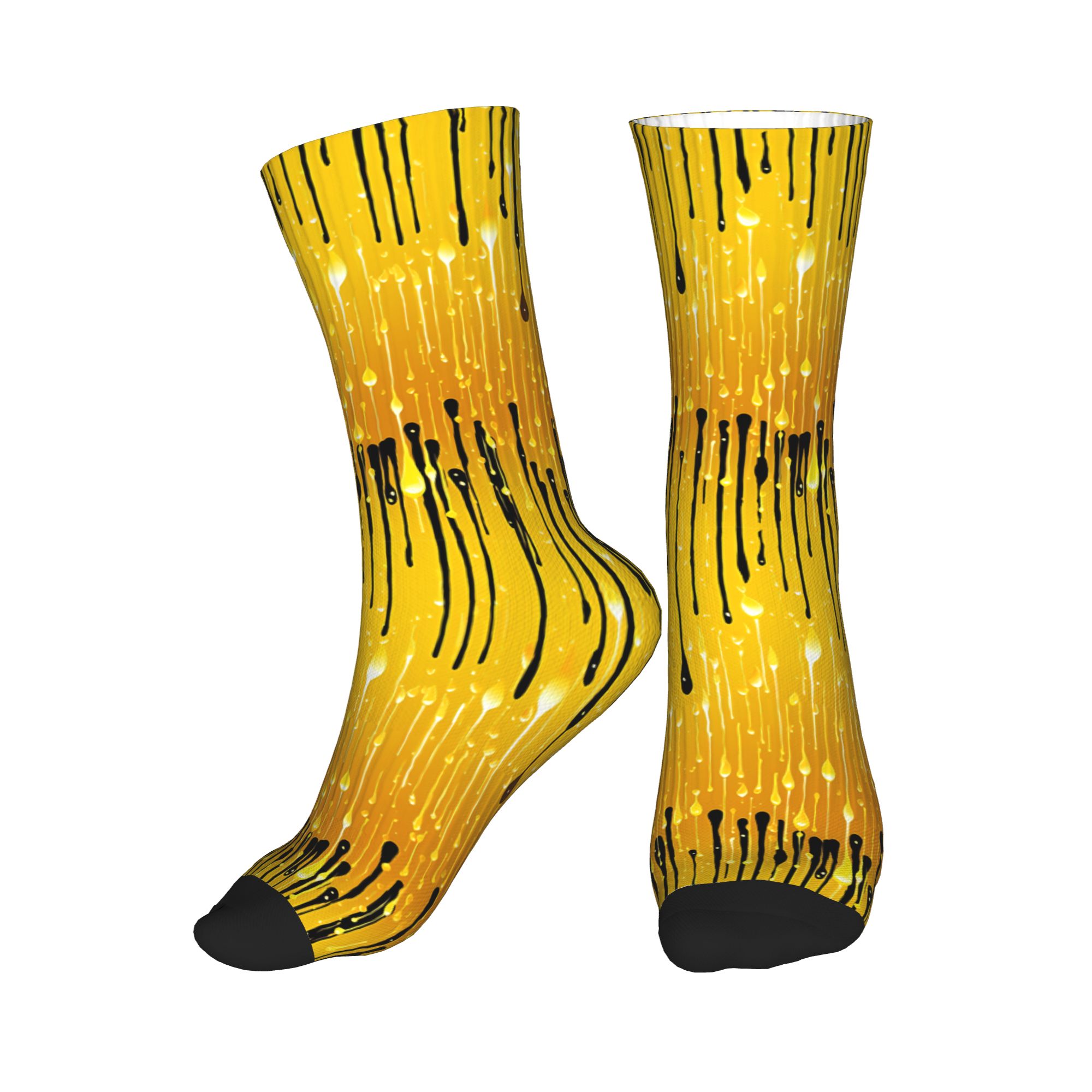 3D Printing Liquid - Calcetines divertidos con estampado de líquido