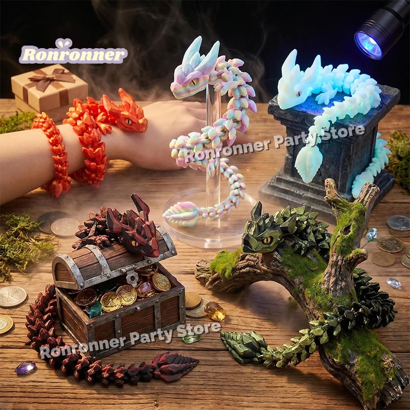 Figura de Dragón Luminoso Auro - 3D Printing Action Figure reseña y precio