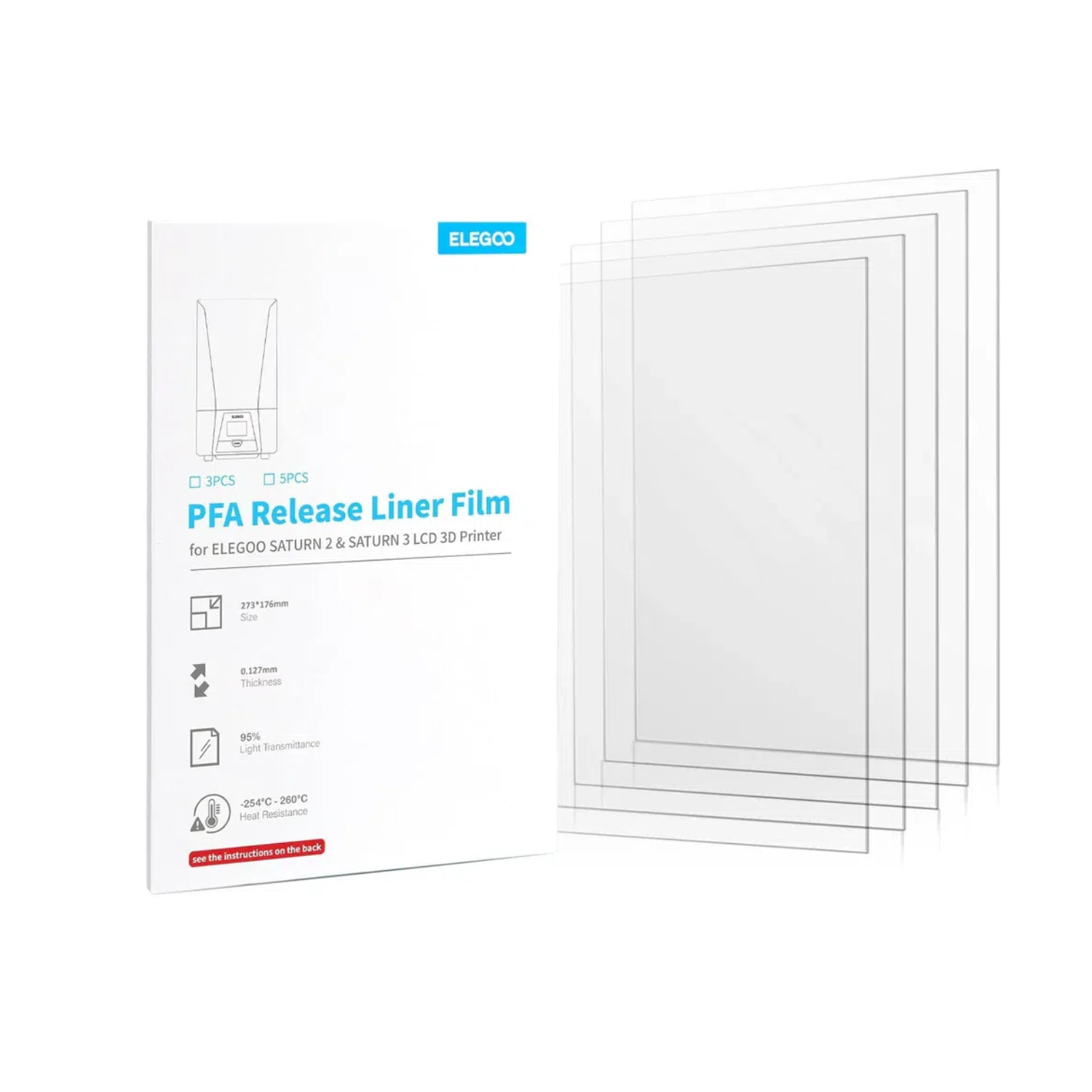 Película para ELEGOO PFA pelíc - 3D Printing Elegoo reseña y precio