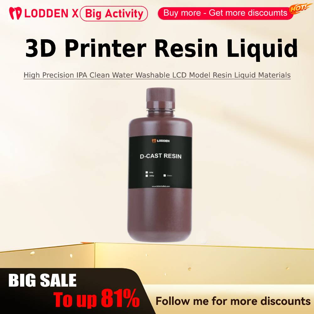 Lodden-resina líquida para imp - 3D Printing House Machine reseña y precio