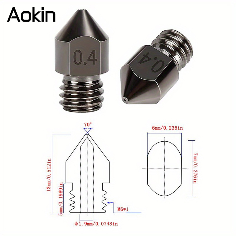 1/5/10 Uds MK8 boquilla mejora - 3D Printing Ender reseña y precio