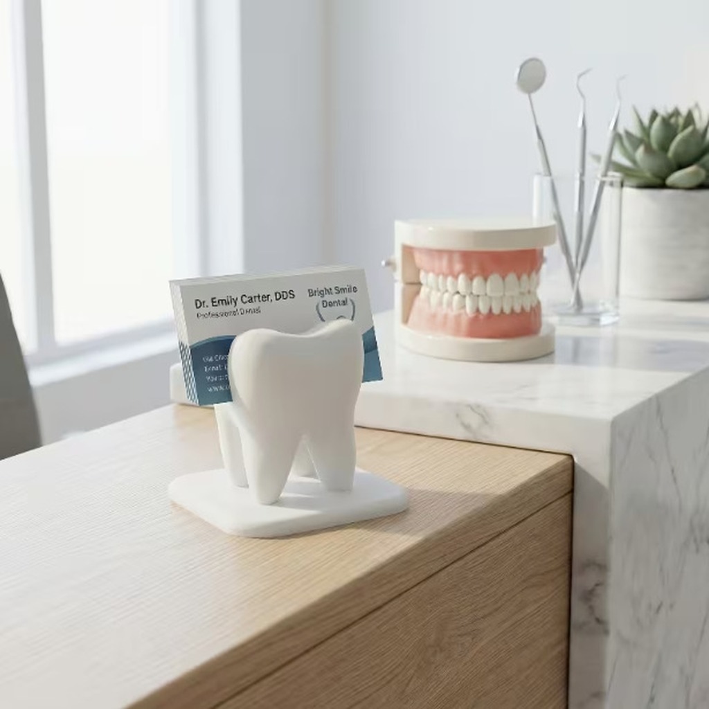Porta Tarjetas de Visita con F - 3D Printing Tooth reseña y precio