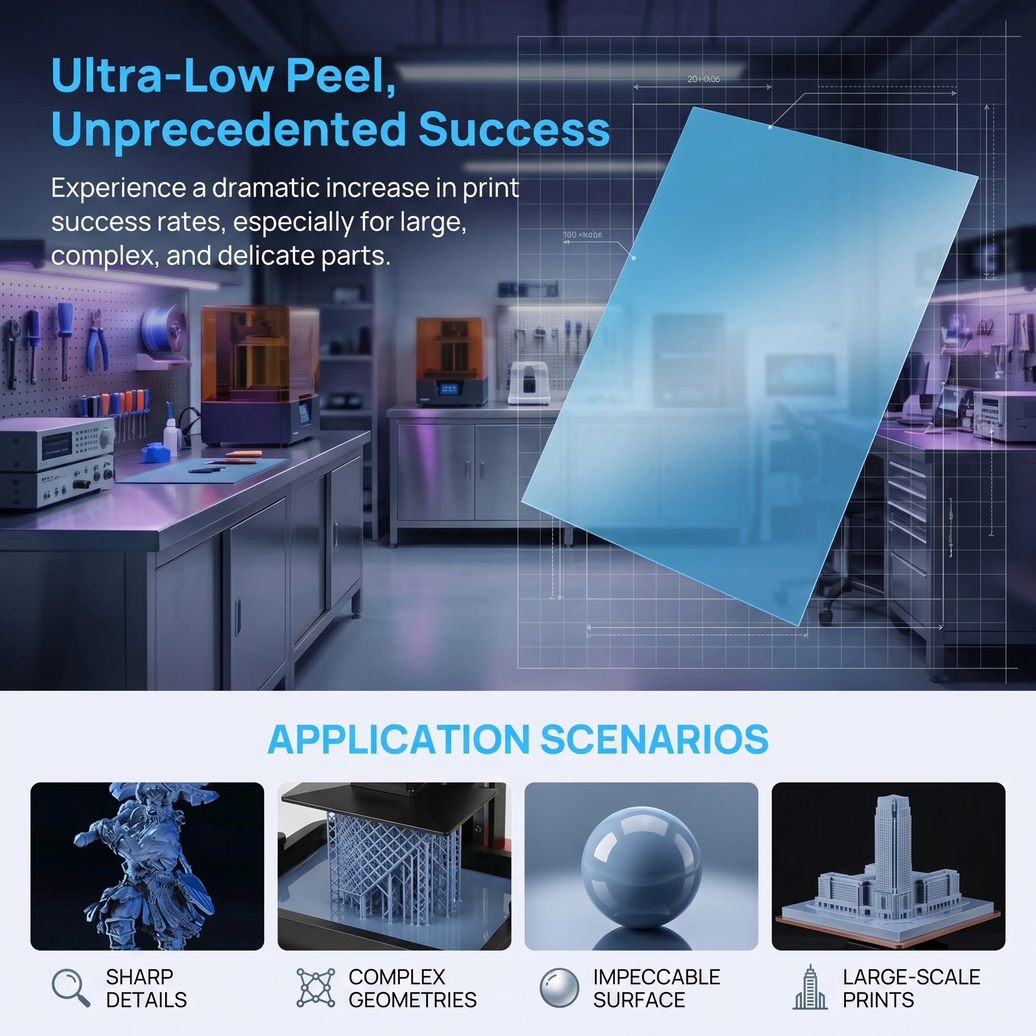 Película de liberación ACF de  - 3D Printing House Machine reseña y precio