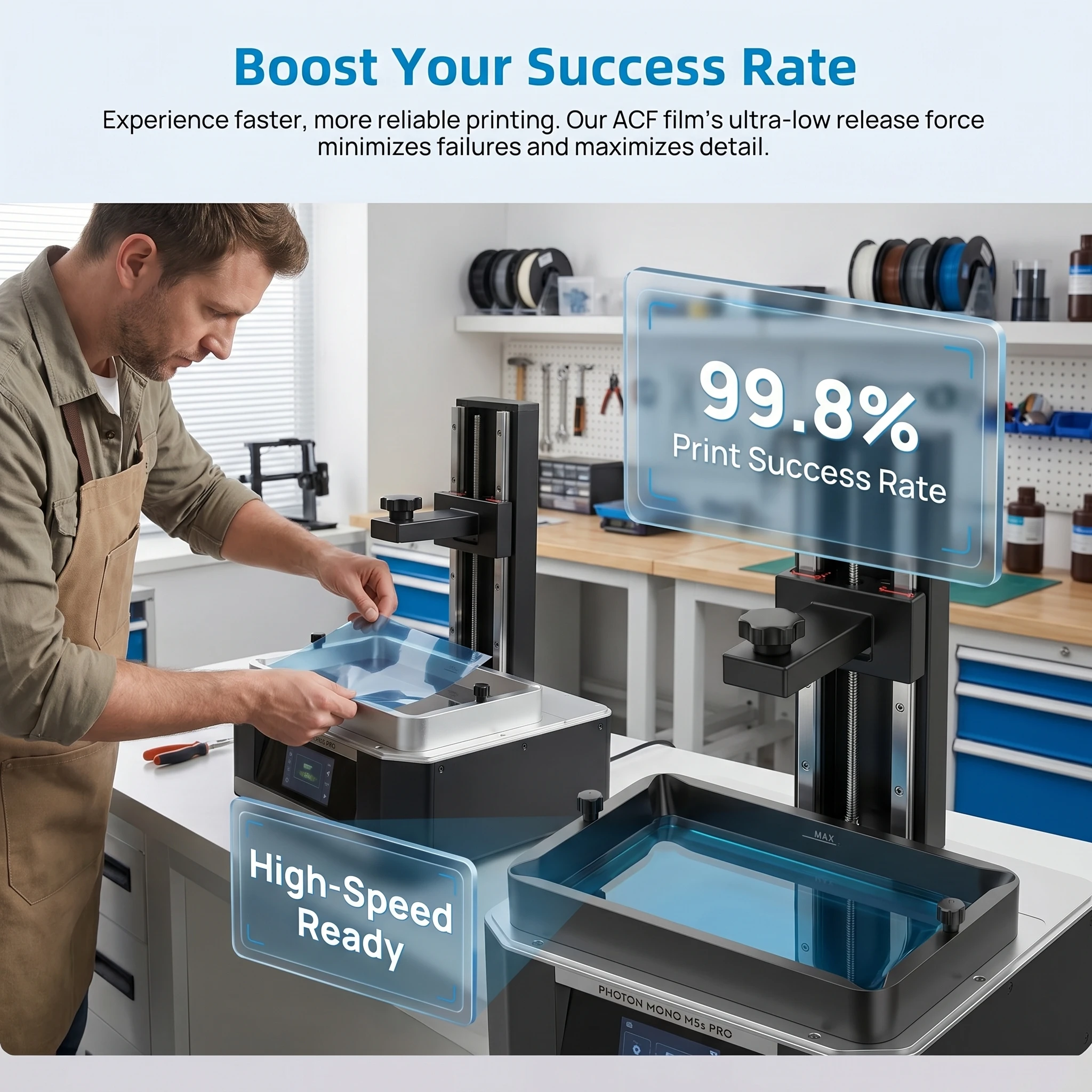 Película de liberación ACF de  - 3D Printing House Machine reseña y precio