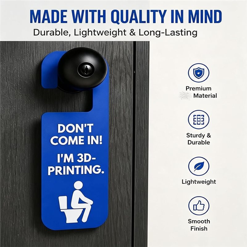 IALJ-Funny Letrero para Puerta - 3D Printing Enthusiast reseña y precio