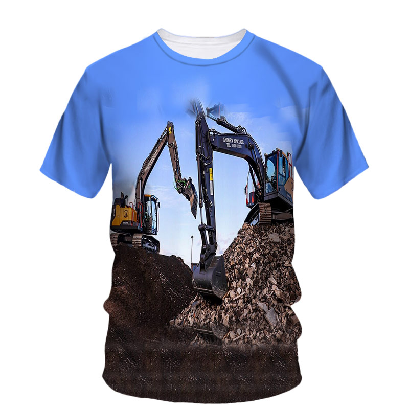 Camiseta estampada de excavado - 3D Printing Excavator reseña y precio