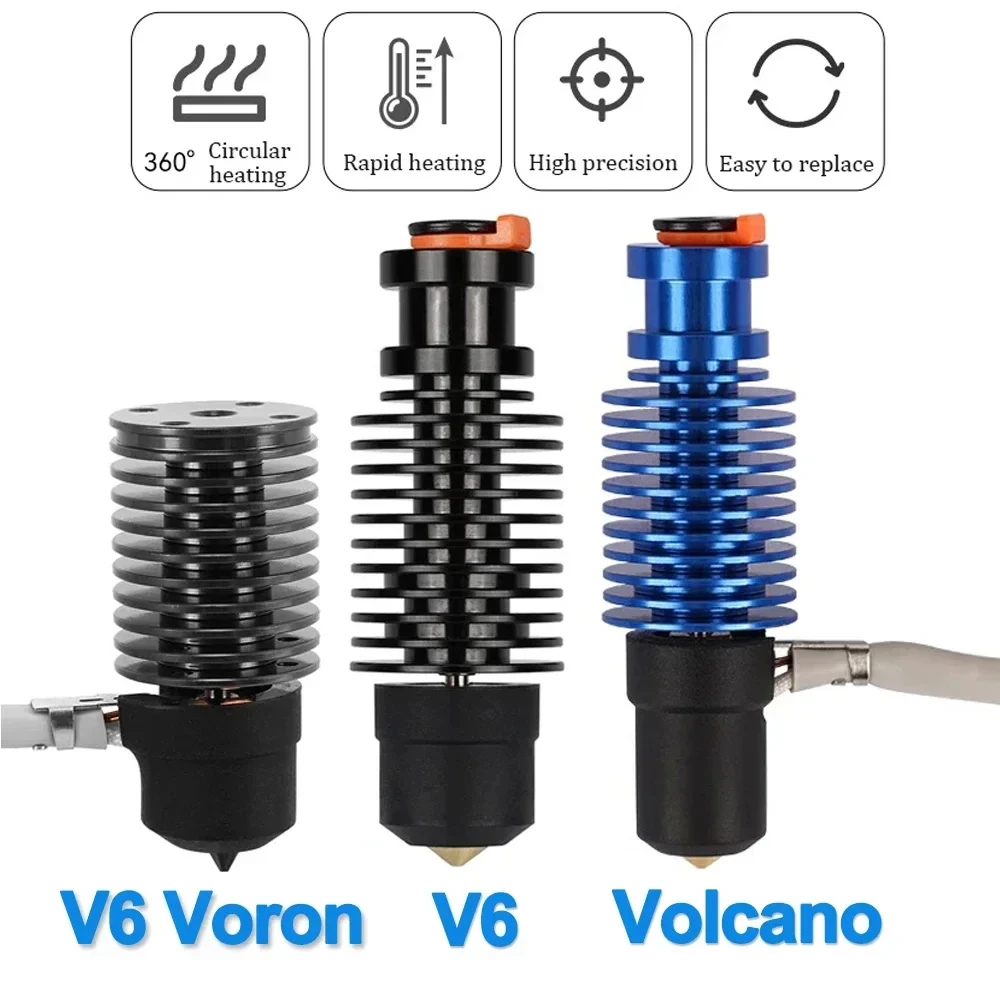 Volcano Hotend E3D V6 24V 50W  - 3D Printing Ender reseña y precio